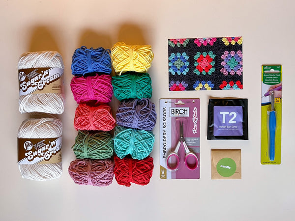 Crochet Bag Kit - Granny Square