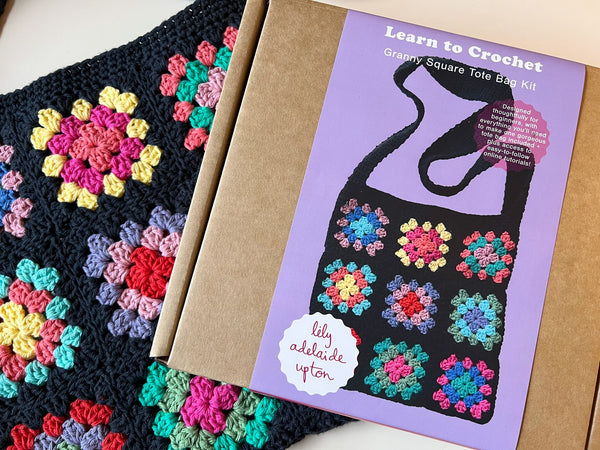 Crochet Bag Kit - Granny Square