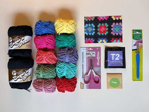 Crochet Bag Kit - Granny Square