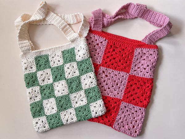Crochet Bag Kit - Checkerboard