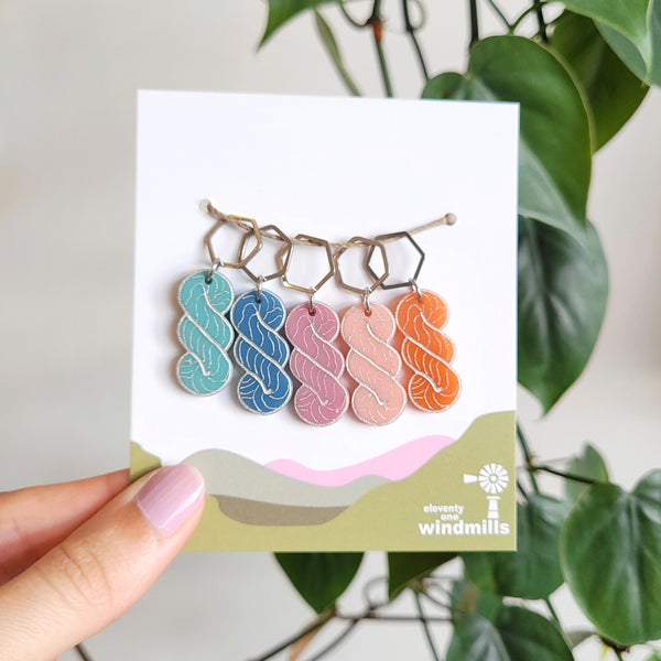 Skeinbow Stitch Markers - 111 Windmills