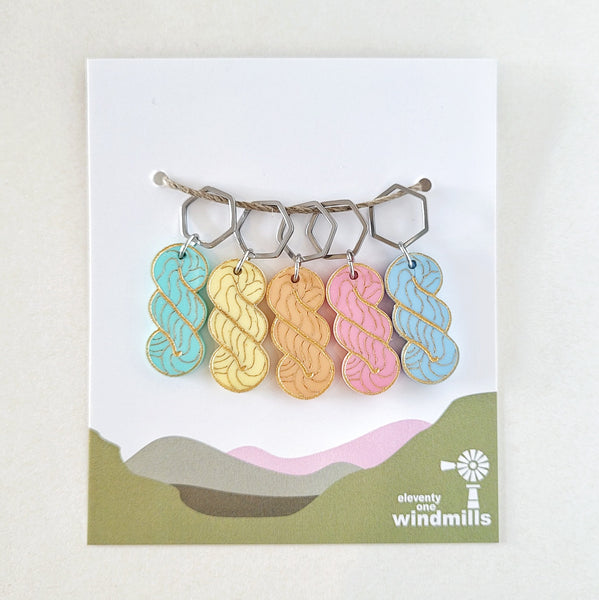 Skeinbow Stitch Markers - 111 Windmills