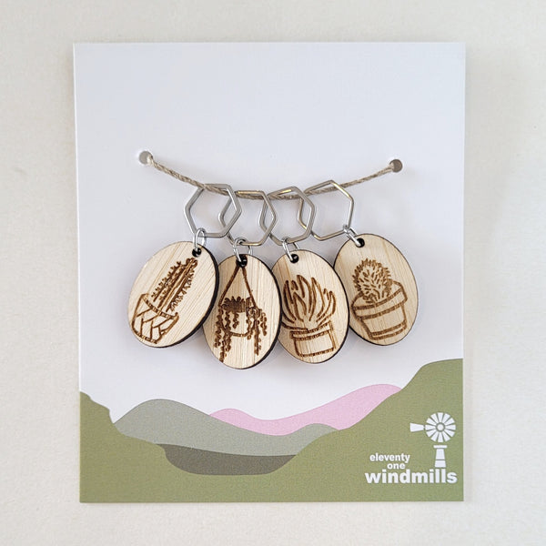 Succulent Stitch Markers - 111 Windmills