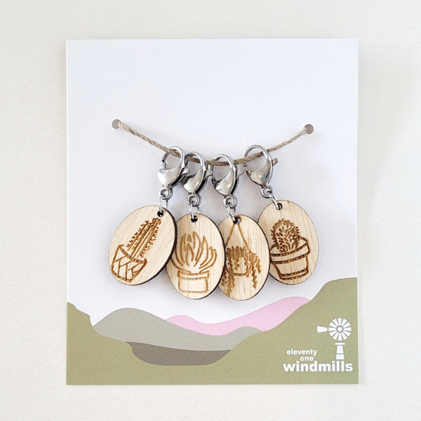 Succulent Stitch Markers - 111 Windmills