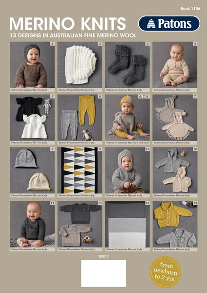 1106 Merino Baby Booklet