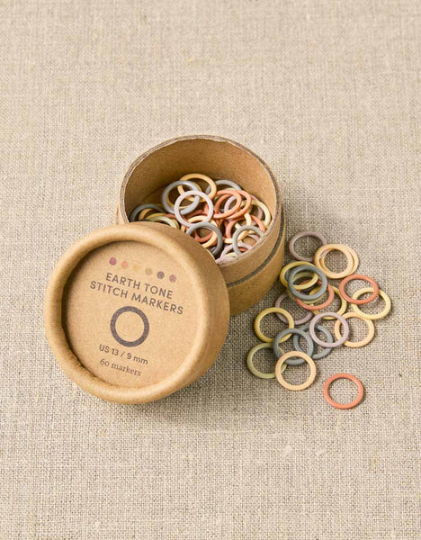Cocoknits Earth Tone Stitch Markers 9mm