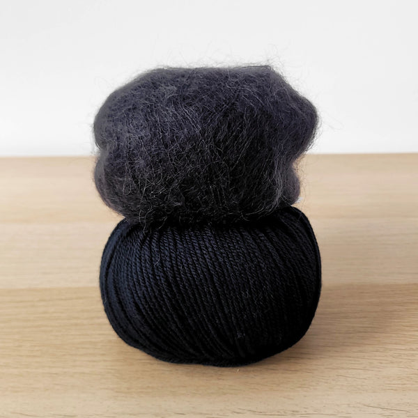 Mohair Cabled Beanie Kit