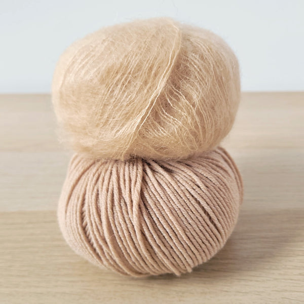 Mohair Cabled Beanie Kit