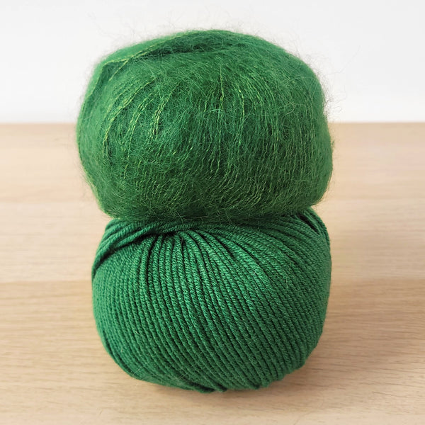 Mohair Cabled Beanie Kit