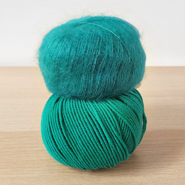 Mohair Cabled Beanie Kit