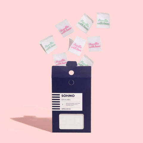 Sohmo Sew-In Labels - Handle With Love