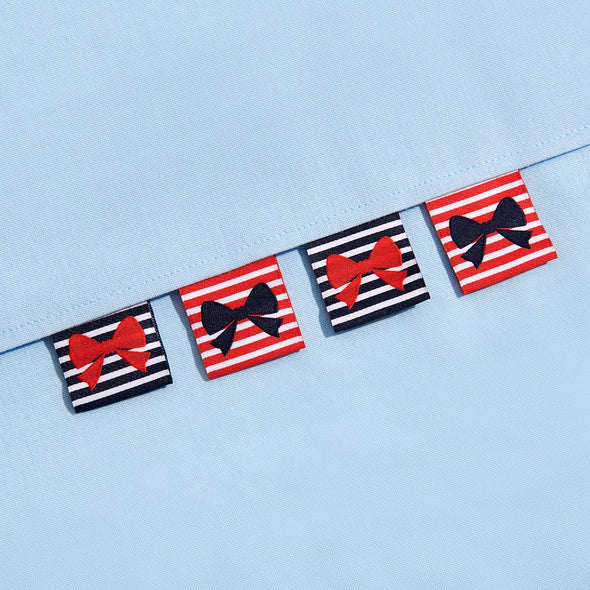 Sohmo Sew-In Labels - Stripe Bows