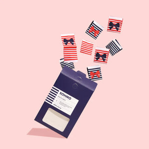 Sohmo Sew-In Labels - Stripe Bows