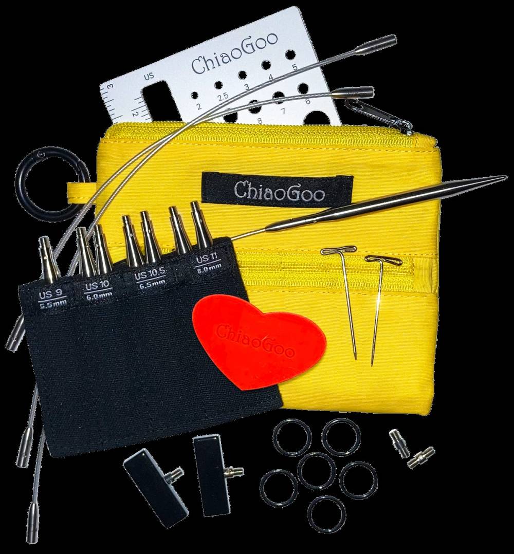 Cavo Mini ChiaoGoo Twist Rosso 15cm - Per Lavori A Maglia E Uncinetto, Alta Qualità E Versatile