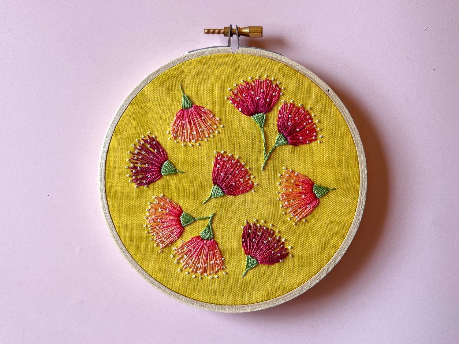 Mini Embroidery Kit - Eucalyptus Blossom