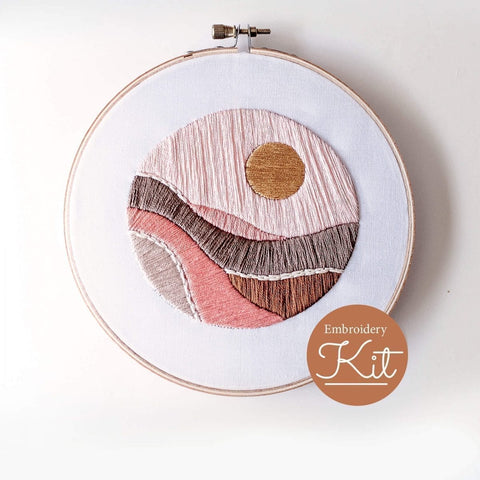 Faded Sun Embroidery Kit