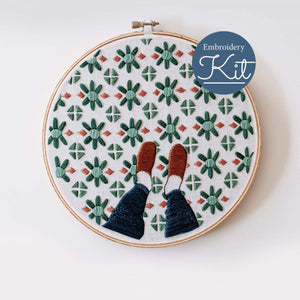 Fancy Feet Embroidery Kit