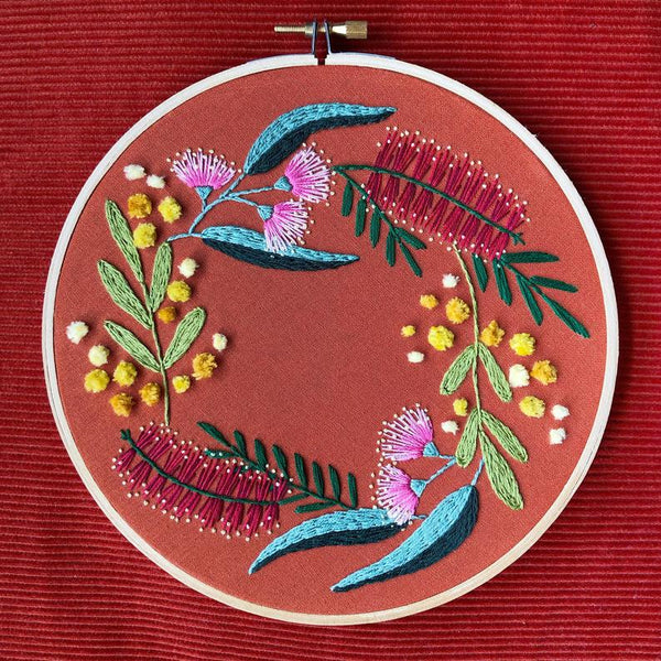 Embroidery Kit - Fuzzy Wattle