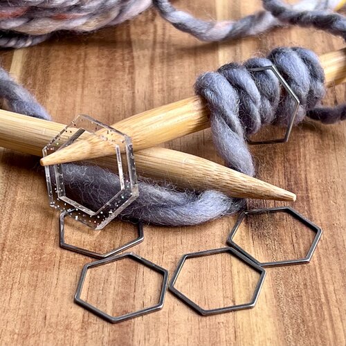 Mega Hexie Stitch Markers - 111 Windmills