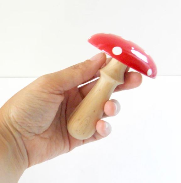 Woodrock Turning darning mushroom – red